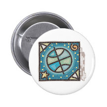 Conception "de la terre de tuile de mosaïque" badges avec agrafe
