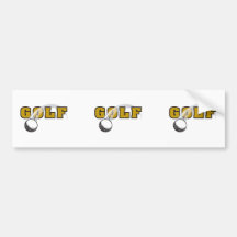 conception de logo des textes de golf et de goflba autocollant pour voiture