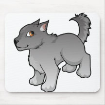 Conception de loup tapis de souris