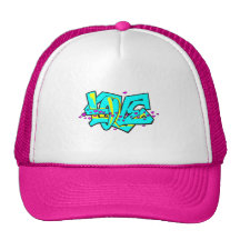 Conception de mot d'AMOUR de graffit de CMYK Casquette De Camionneur