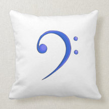 Conception de note bleue de style décontracté de c coussin