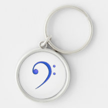 Conception de note bleue de style décontracté de c porte-clé