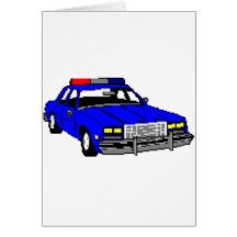 CONCEPTION DE VOITURE DE POLICE CARTE