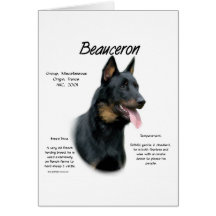Conception d'histoire de Beauceron Cartes De Vœux