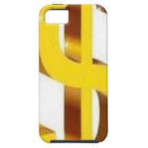 Conception d'or de symbole dollar coques Case-Mate iPhone 5