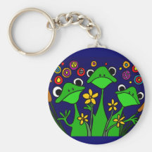 Conception drôle d'art populaire de grenouille de  porte-clef