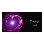 Conception éternelle d'art numérique de "coeur de  cartes avec photo