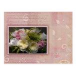 Conception florale douce carte postale