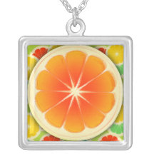 Conception fraîche d'agrumes, coloré mignon pendentifs