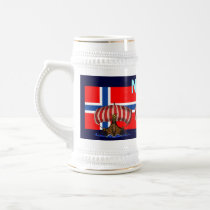 Conception fraîche de tasse de bière de la Norvège
