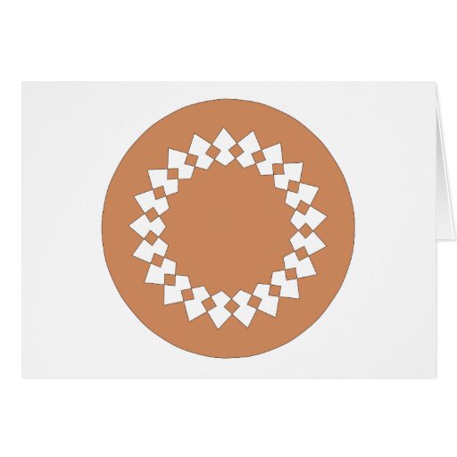 Conception graphique de motif rond de roue de Brow Cartes De Vœux