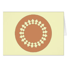 Conception graphique de motif rond de roue de Brow Cartes De Vœux