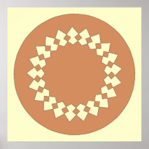 Conception graphique de motif rond de roue de Brow Affiche