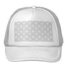 Conception grise blanche et en pastel de damassé casquette