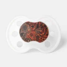 Conception grunge de Paisley et de feu Tétines Pour Bébé