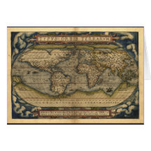 Conception historique du monde d'atlas vintage de 