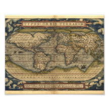 Conception historique du monde d'atlas vintage de  photo d’art