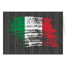 Conception italienne fraîche de drapeau cartes de vœux