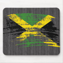 Conception jamaïcaine fraîche de drapeau tapis de souris