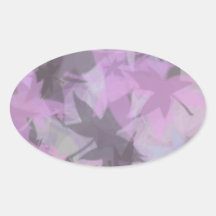 Conception mystique mauve grise de feuille autocollants