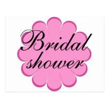 Conception nuptiale de fleur de douche ! carte postale