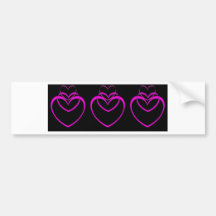 Conception peu commune de noir de jour de Valentin Adhésif Pour Voiture