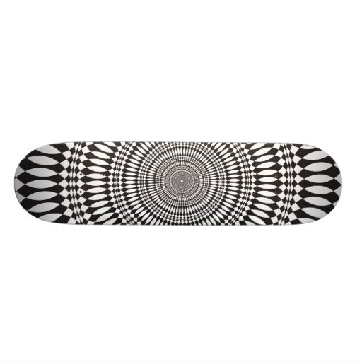 Conception radiale abstraite : Planche à roulettes
