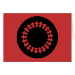 Conception ronde élégante noire. Style d'art déco Cartes