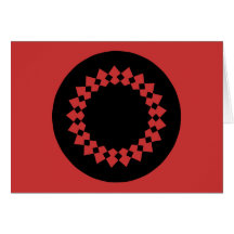 Conception ronde élégante noire. Style d'art déco Cartes