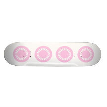 Conception ronde élégante rose. Style d'art déco Plateaux De Planche À Roulettes