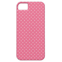 Conception rose de point de polka coques iPhone 5 Case-Mate