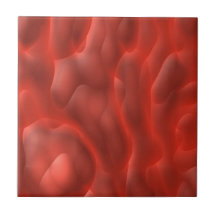 Conception rouge de découpe de magma de bulle carreau
