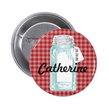 Conception rouge de mise en boîte vintage de guing badge