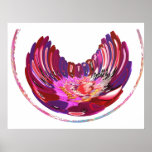 Conception sensuelle de LOTUS sur le pétale de ros Affiche