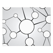 Conception sociale de diagramme de cercles impression photographique