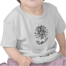 Conception tribale chrétienne abstraite de tatouag t-shirt