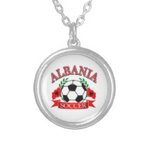 Conceptions de ballon de football de l'Albanie Colliers Personnalisés