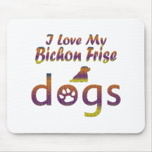 Conceptions de Bichon Frise Tapis De Souris