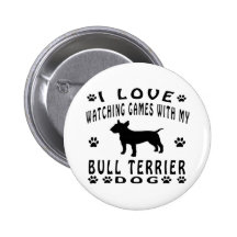 Conceptions de bull-terrier pin's avec agrafe