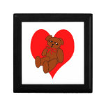 Conceptions de coeur d'ours de nounours boîte à souvenirs