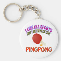 Conceptions de ping-pong porte-clefs