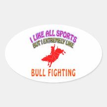 Conceptions de tauromachie stickers ovales