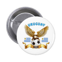Conceptions du football de l'Uruguay Pin's Avec Agrafe