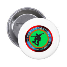 Conceptions faisantes de la planche à roulettes badge avec épingle