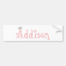 Concevez - Addison en fonction du client Autocollant Pour Voiture