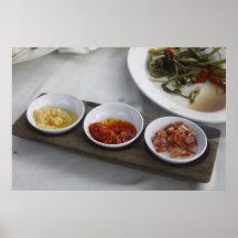 Condiments traditionnels de Spicey Affiche