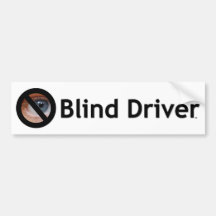 Conducteur aveugle autocollant pour voiture