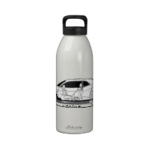 Conduire la voiture de muscle d'art bouteilles d'eau réutilisables