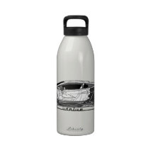 Conduire la voiture de sport d'art bouteille d'eau réutilisable