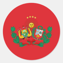 Confédération Pérou-Bolivienne, drapeau de la Boli Autocollants